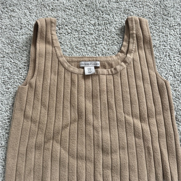 Sincerely Jules Tan Ribbed Knit Pajama Set - Picture 5 of 5